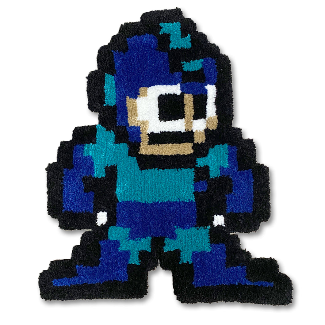 8-bit blue man
